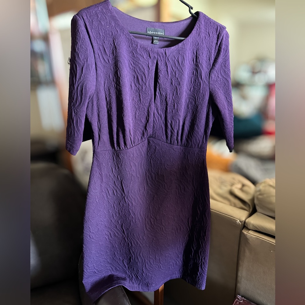 Purple work dress